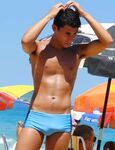 Sexy boys in speedo public swim