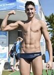 Sexy boys in speedo public swim