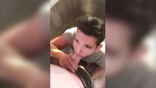 Cute cock sucker and cum eater