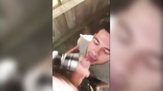 Cute cock sucker and cum eater