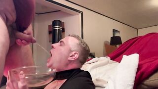 Spun Human Urinal Gets Facefucked After