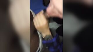 Sucking a black cock until he shoot his load