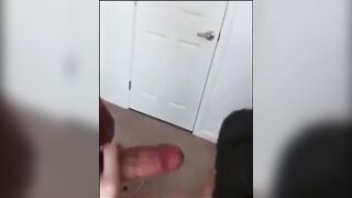 Boy next door sucks my cock