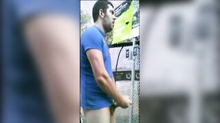 Public jacking off in home depot garden center
