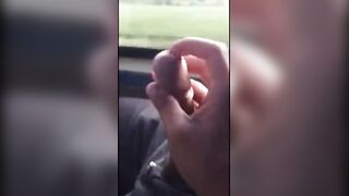 playing with big dick in bus